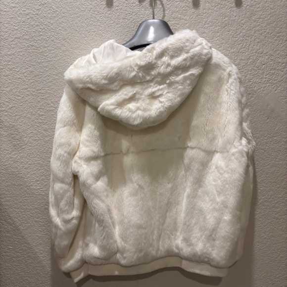 Sakowitz Fur Zip Up Hoodie - Picture 2 of 2